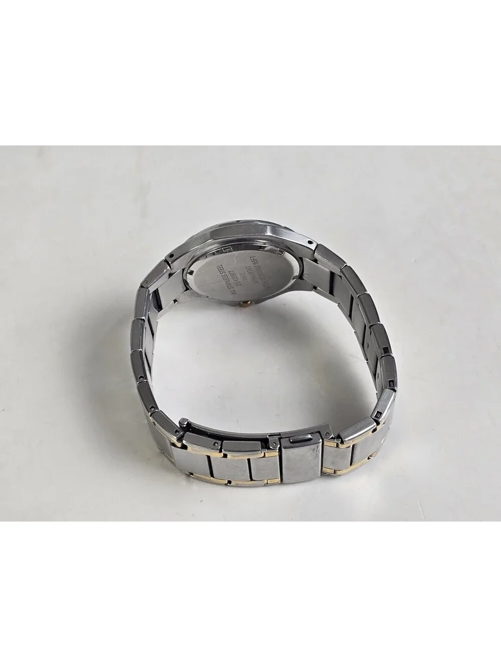 Armitron Mens Watch 39mm Two Tone Bracelet Day Date 165ft New Battery VGC